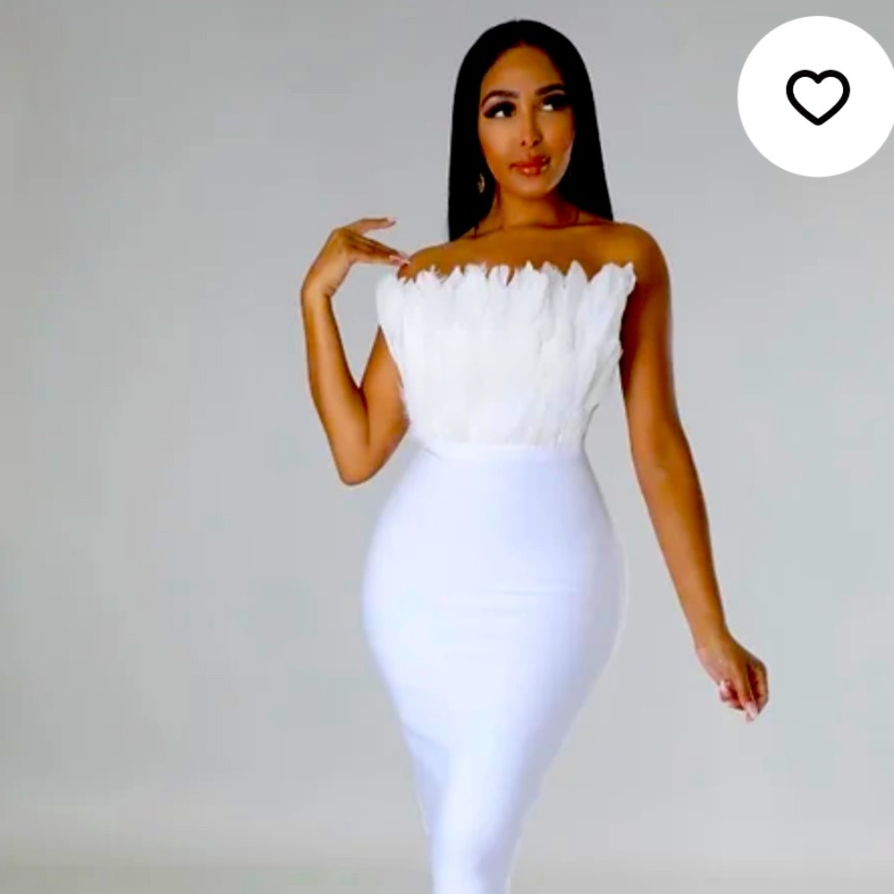 White bandage body dress